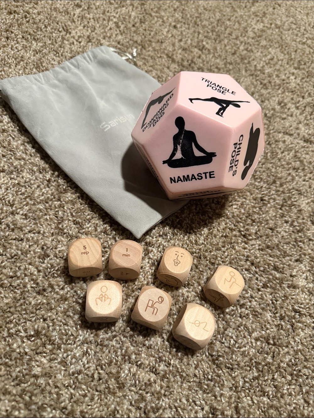 Fun Yoga “Dice” Set